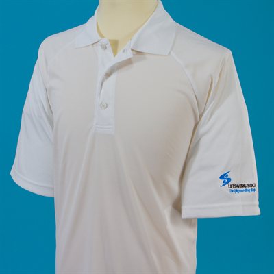 Men's Performance Golf Shirt White (Small)