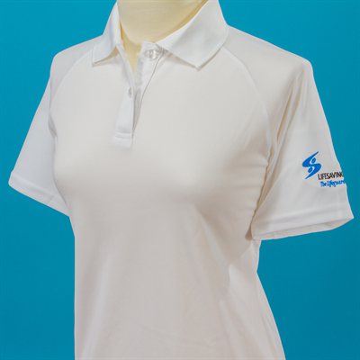 Ladies Performance Golf Shirt White (Small)