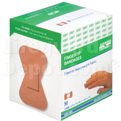Heavyweight Fabric Fingertip Bandages - L (Pkg of 50)
