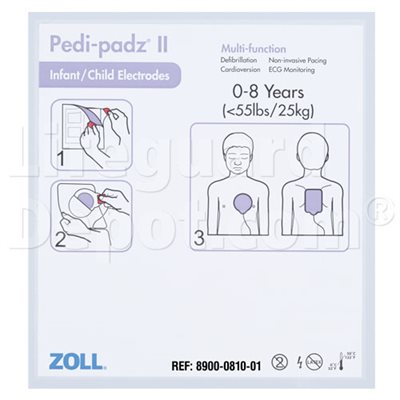 ZOLL AED Electrodes Pedi-Padz-2 - Infant / Child
