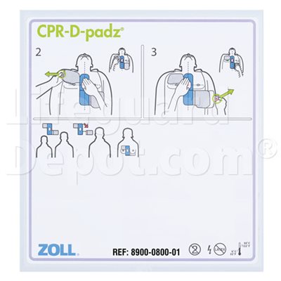 ZOLL AED Electrodes CPR-D Padz with CPR Feedback - Adult