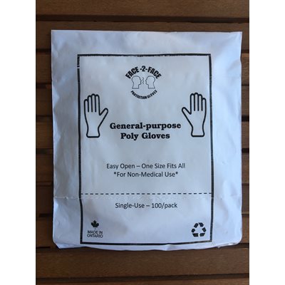 Disposable Non-Medical Gloves (10 packages of 50 pairs)