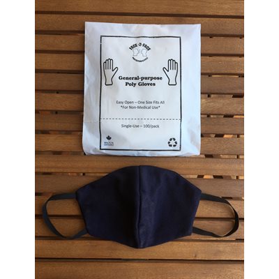 Reusable Child Face Mask with Gloves