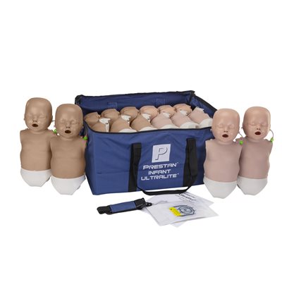 PRESTAN® Ultralite Infant Manikin with CPR Feedback - Diversity-6 Medium Skin-6 Dark Skin (Pkg 12)