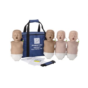 PRESTAN® Ultralite Infant Manikin with CPR Feedback - Diversity-2 Medium Skin-2 Dark Skin (Pkg of 4)