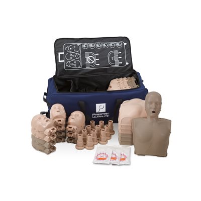 PRESTAN®  Ultralite Adult Manikin with CPR Feedback Diversity-6 Medium Skin-6 Dark Skin (Pkg of 12)