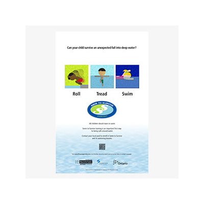 Swim to Survive Posters - 11 in x 17 in (Pkg of 10)