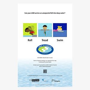 Swim to Survive Posters - 11 in x 17 in (Pkg of 10)